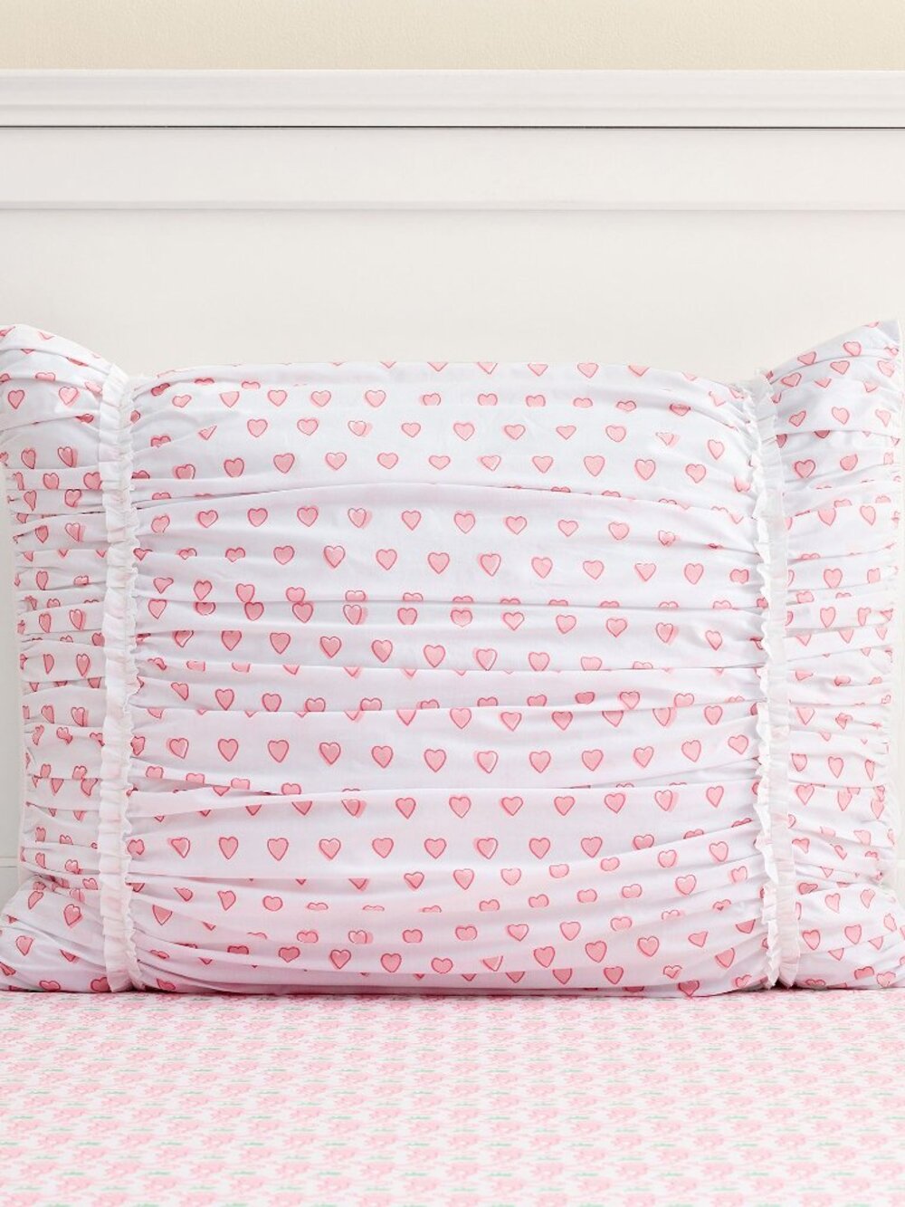 Heart Ruched Standard Sham